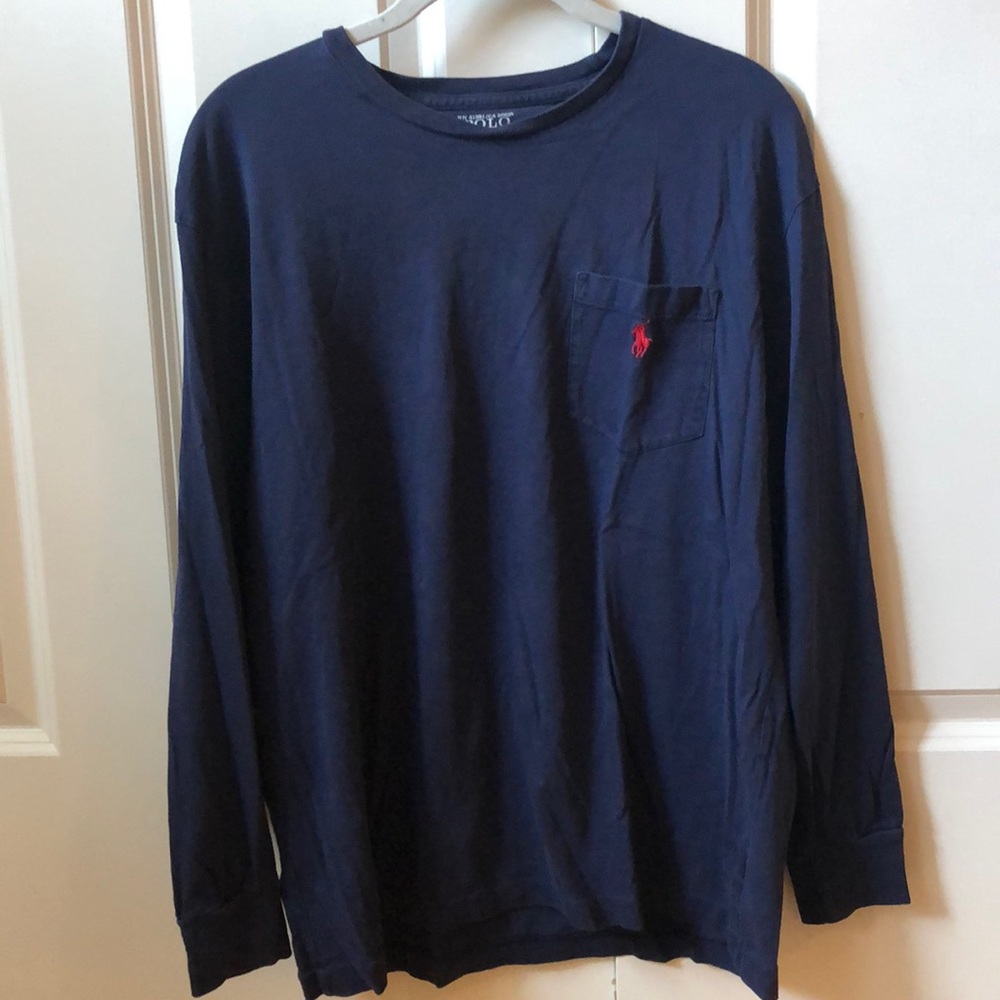 Ralph Lauren navy long sleeve tee